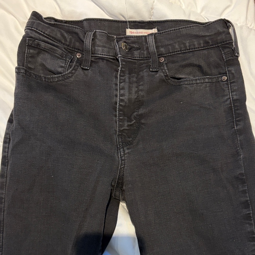 Signature by Levi Strauss Women's Black Straight Leg Jeans